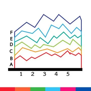 Business data graph icon Illustrazione stock