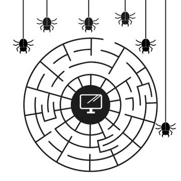 Business data has been encrypted. 스톡 일러스트