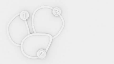 Business data presentation. Abstract elements of graph, diagram with 6 steps Stock Footage 316199225