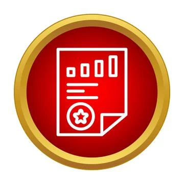 Business data quality report analysis icon concept Stock Illustration