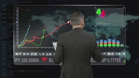 Business Data Screen  Vidéo 200172974