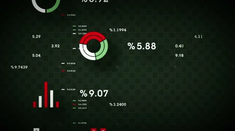 Business Data Scrolling Green Stock Footage 59954951