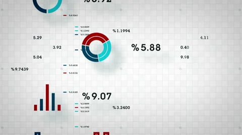 Business Data Scrolling White Stock-Footage 59955114