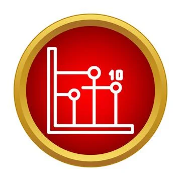 Business data statistics graph analyzing information icon Stock Illustration