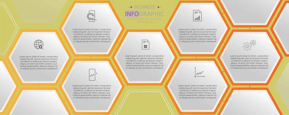 Business data visualization. Illustrazione stock