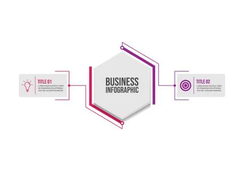 Business data visualization infographic design template vector Illustrazione stock