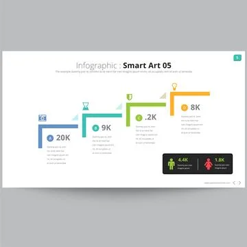 Business Data Visualization Infographic Template Layout Stock Illustration