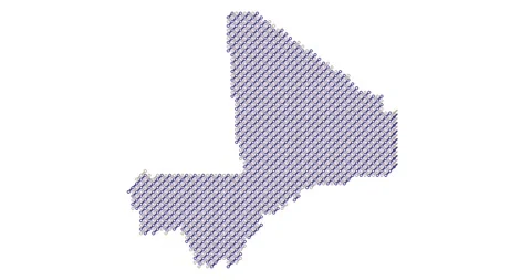 Business Data Visualization Malawi Map Lines Video stock 324702011