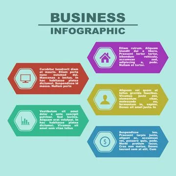 Business data visualization. Process chart. Abstract elements of graph, diagr Stock Illustration