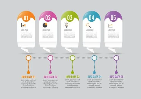 Business data visualization. Process chart. Abstract elements of graph, dia.. Stock Illustration