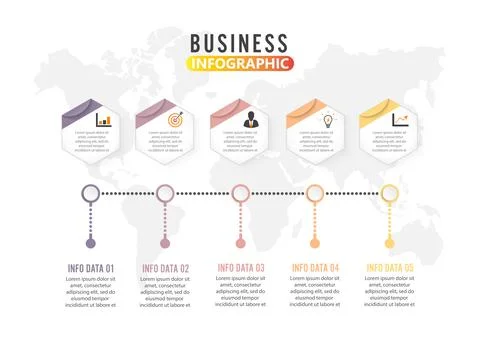 Business data visualization. Process chart. Abstract elements of graph, dia.. Stock Illustration