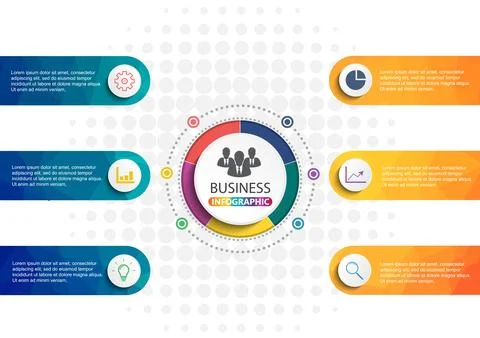 Business data visualization. Process chart. Abstract elements of graph, dia.. Stock Illustration