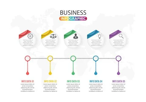 Business data visualization. Process chart. Abstract elements of graph, dia.. Stock Illustration
