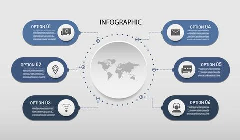 Business data visualization. Process chart. Abstract elements of graph Stock Illustration