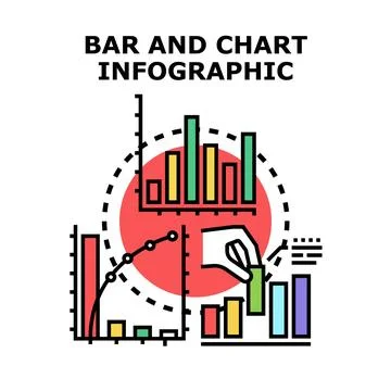 Business data visualizing analyzing statistics infographic concept イラスト素材