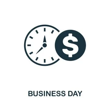 Business Day icon. Creative element design from stock market icons collection Stock Illustration