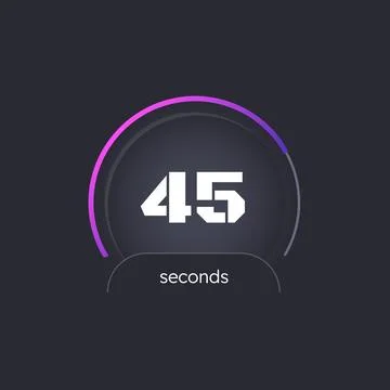 Business deadline countdown timer on dark background Stock Illustration