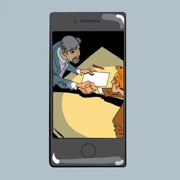 Business deal e-Commerce Stock Illustration