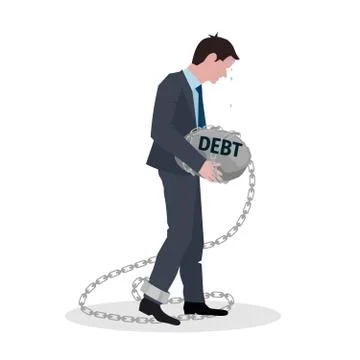 Business Debt Concept イラスト素材