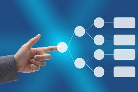 Business decision chart Stock Photos