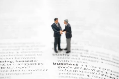 Business definition in a dictionary Stock Photos