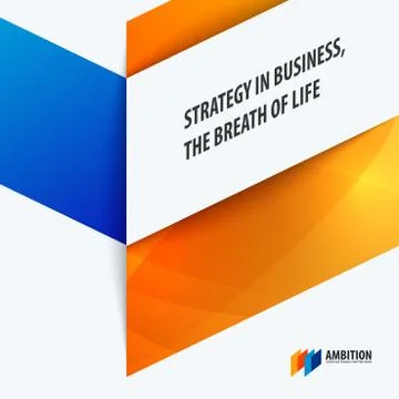 Business design of abstract vector elements for graphic template. Modern Stock Illustration
