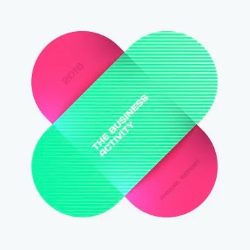 Business design of abstract vector elements for graphic template. Modern Stock Illustration