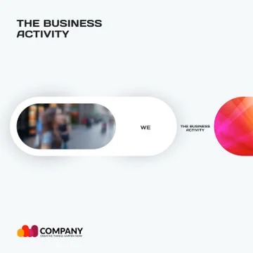 Business design of abstract vector elements for graphic template. Modern Illustrazione stock