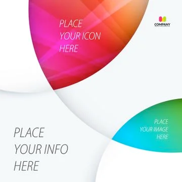 Business design of abstract vector elements for graphic template. Modern Stock Illustration