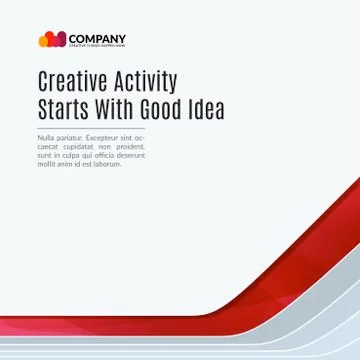 Business design of red abstract vector elements for graphic template. Modern 스톡 일러스트