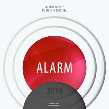 Business design of red abstract vector elements for graphic template. Modern Illustrazione stock