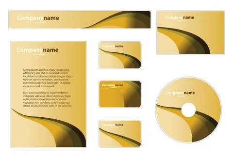 Business Design Set Stock Illustration