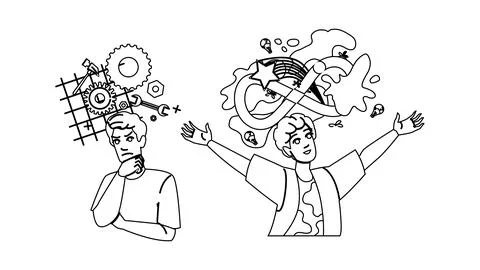 Business design thinking vector Stock Illustration