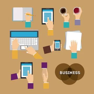 Business design, vector illustration. Illustrazione stock