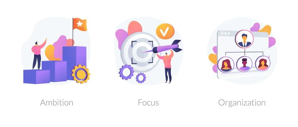 Business determination and development vector concept metaphors. 스톡 일러스트