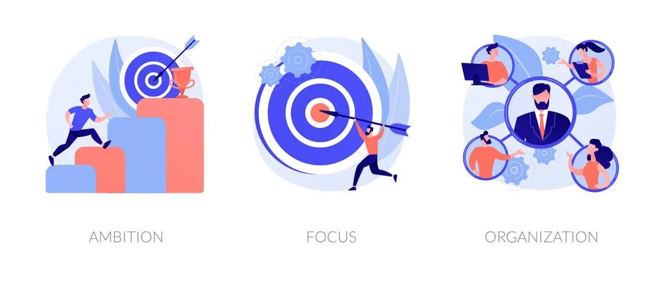 Business determination and development vector concept metaphors. 스톡 일러스트