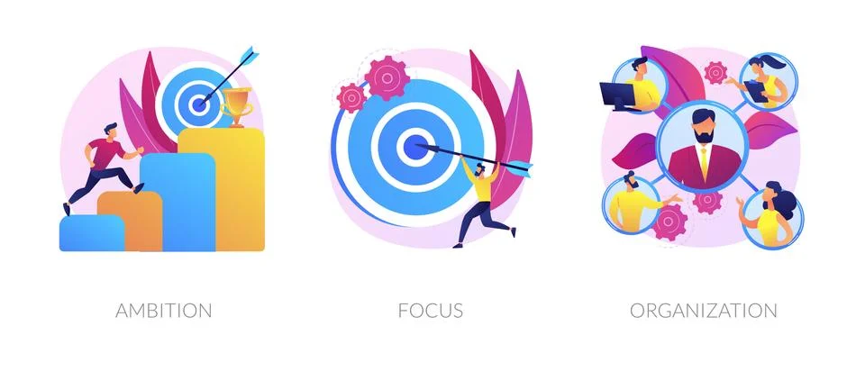 Business determination and development vector concept metaphors. 스톡 일러스트