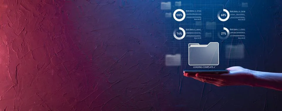 Business developer hand using board framework on virtual modern computer show 写真素材