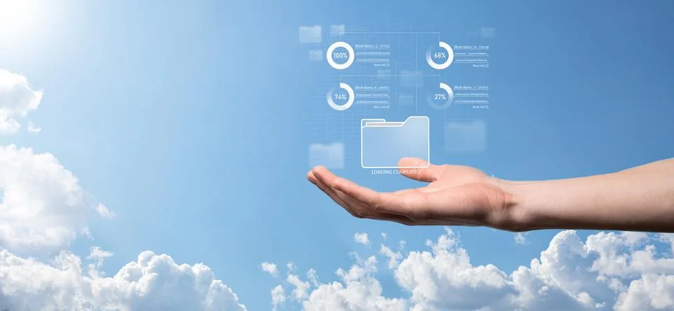 Business developer hand using board framework on virtual modern computer show 스톡 사진