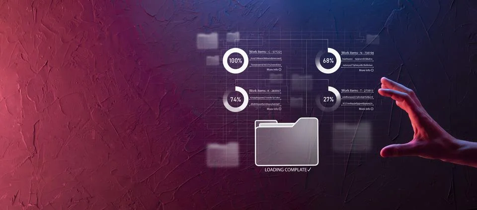 Business developer hand using board framework on virtual modern computer show Stock Photos