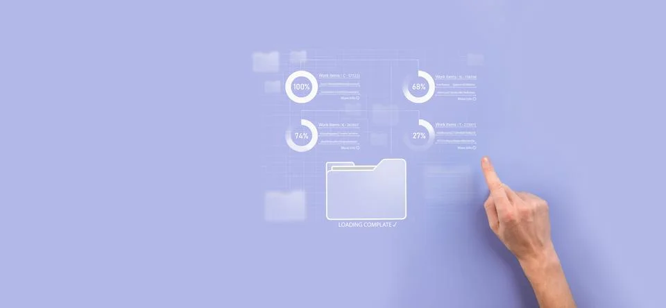 Business developer hand using board framework on virtual modern computer show 스톡 사진