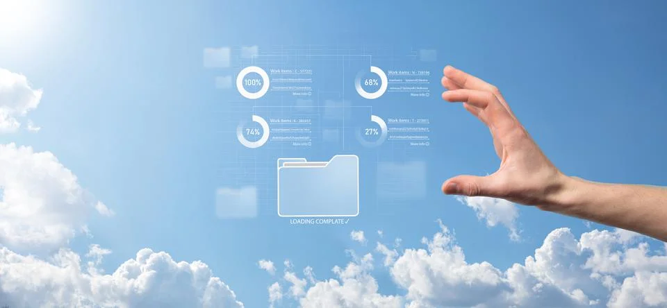 Business developer hand using board framework on virtual modern computer show 스톡 사진