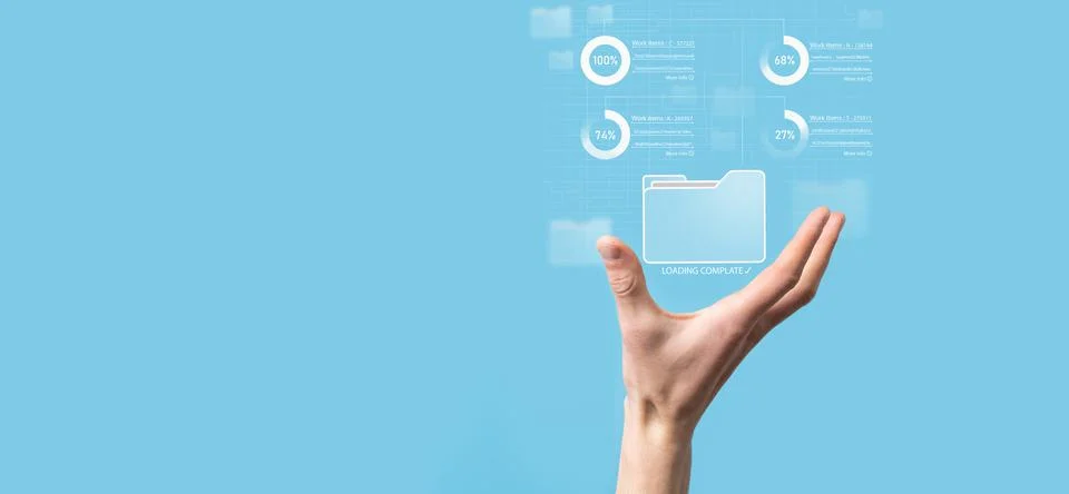 Business developer hand using board framework on virtual modern computer show 스톡 사진