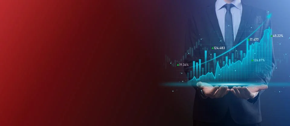 Business developer hand using board framework on virtual modern computer show Foto stock