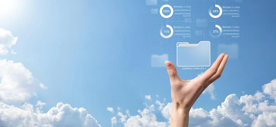 Business developer hand using board framework on virtual modern computer show 库存照片