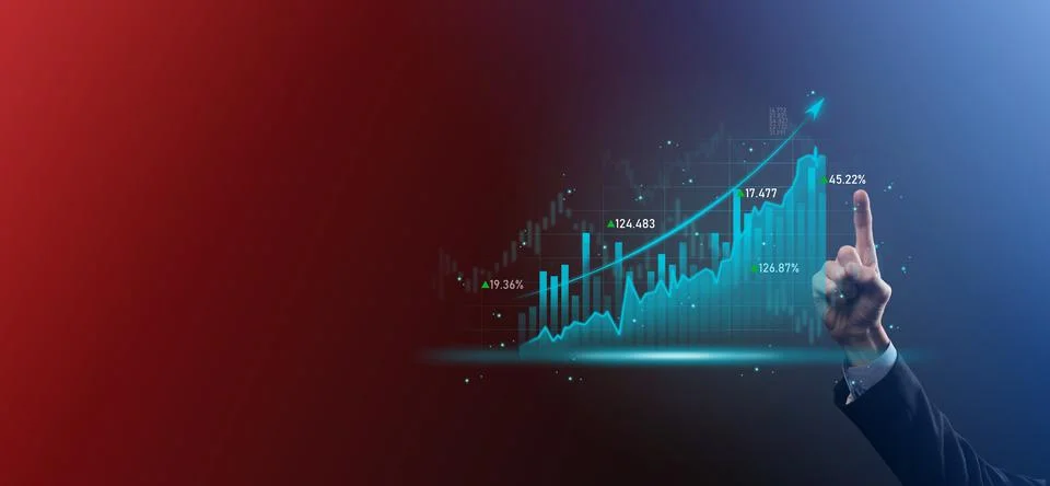 Business developer hand using board framework on virtual modern computer show Stock Photos