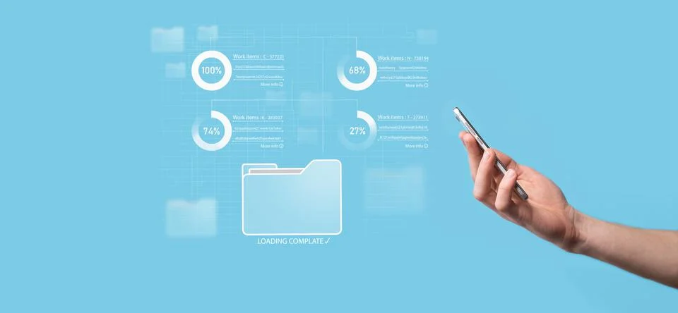 Business developer hand using board framework on virtual modern computer show Stock Photos