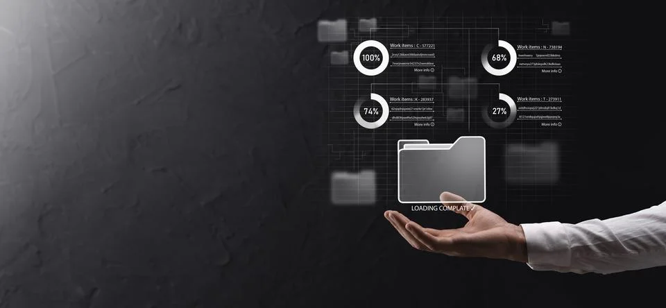Business developer hand using board framework on virtual modern computer show 스톡 사진