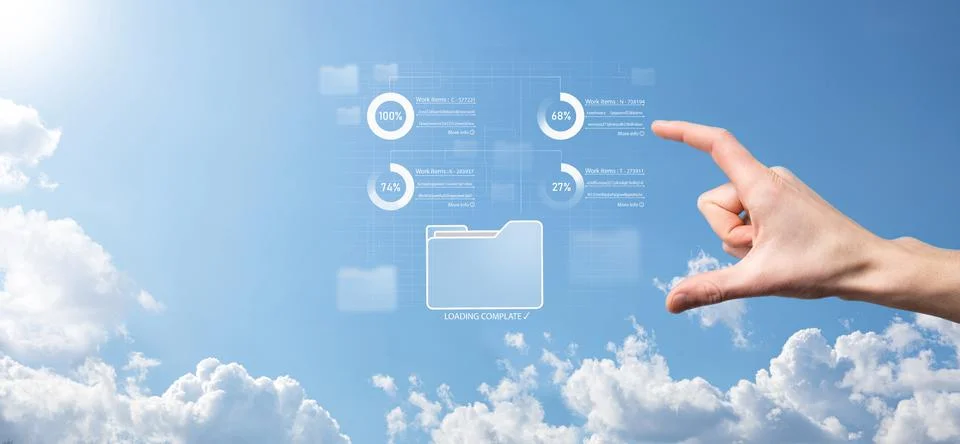 Business developer hand using board framework on virtual modern computer show 库存照片