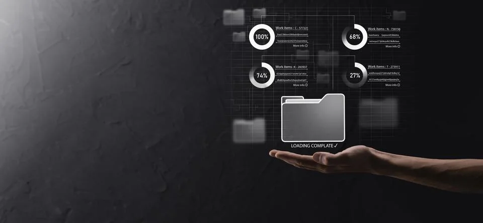 Business developer hand using board framework on virtual modern computer show 写真素材